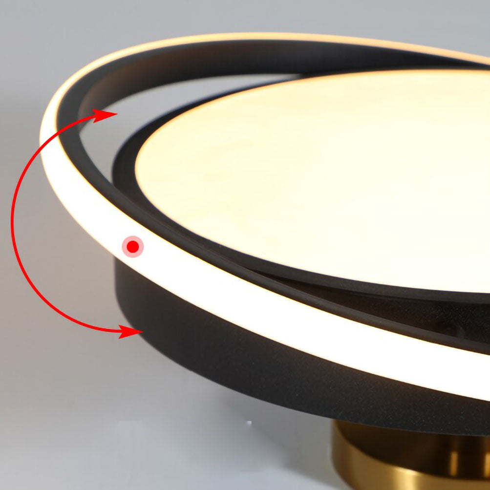 Modern Ringed LED Ceiling Light