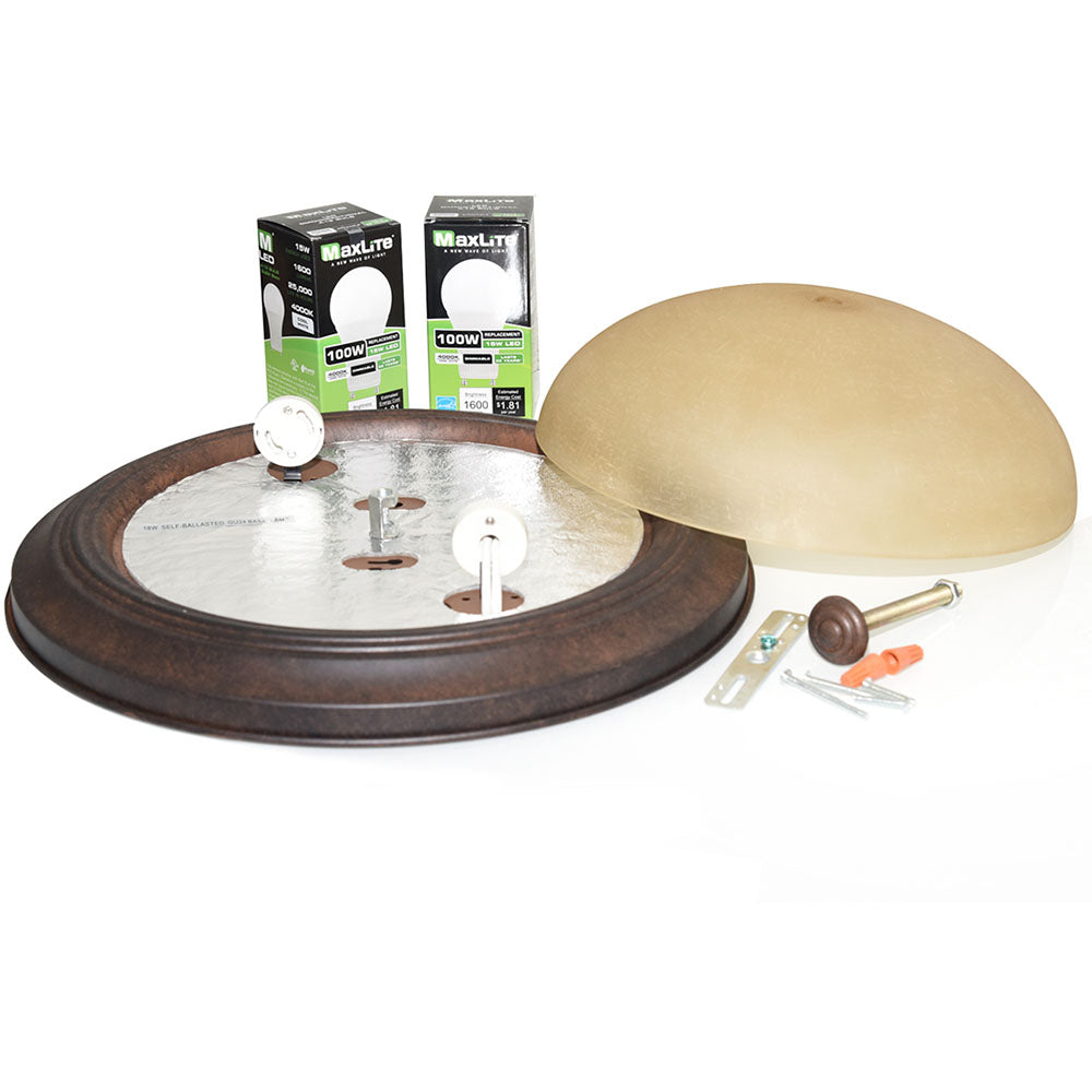 Vintage Style Flush Ceiling Light