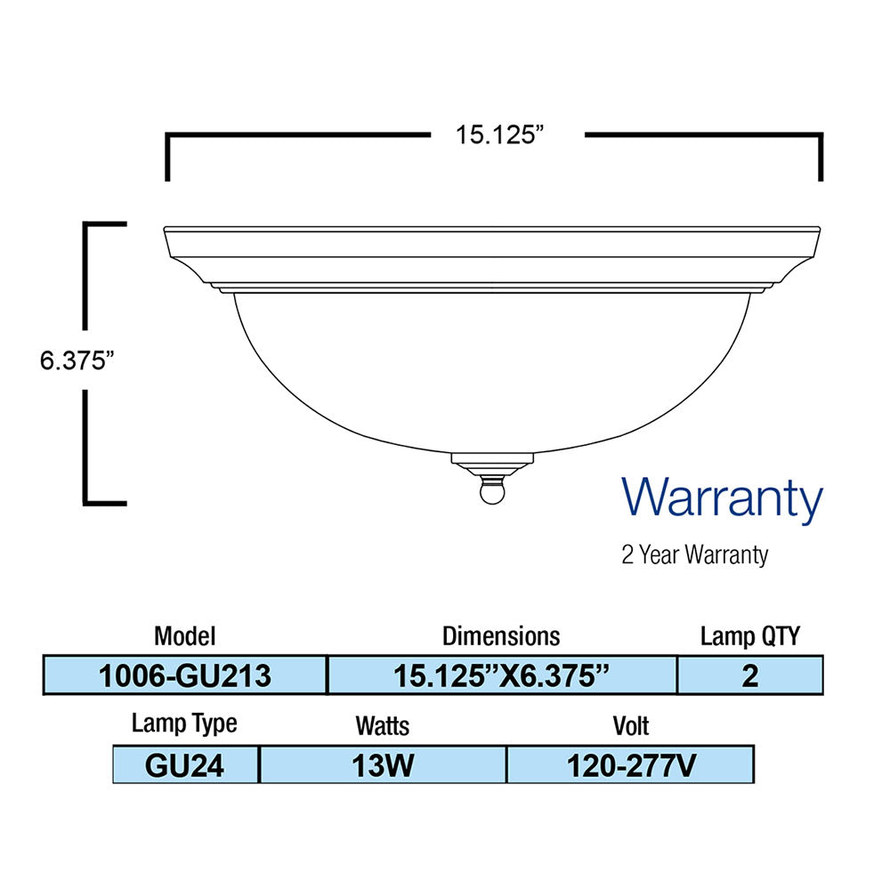 Vintage Style Flush Ceiling Light