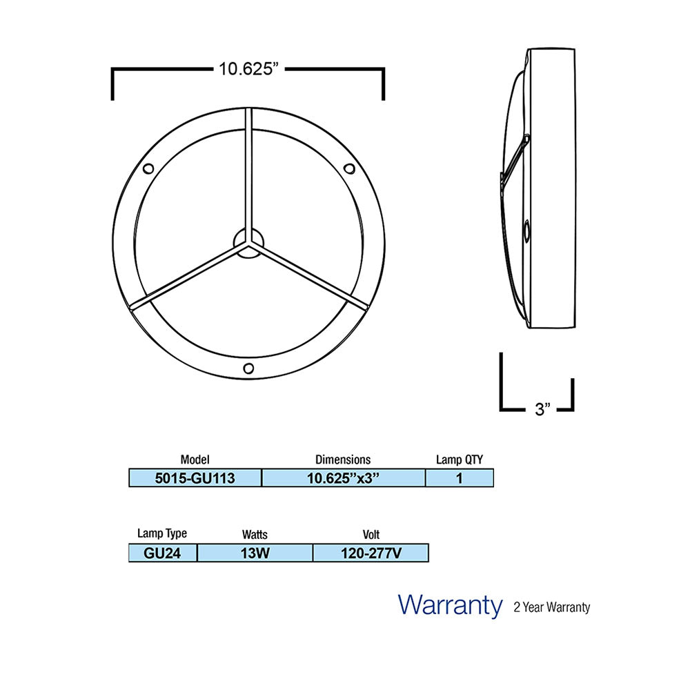 Black Triplet Flush Ceiling Light