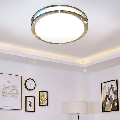 Modern Ringed Flush Ceiling Light