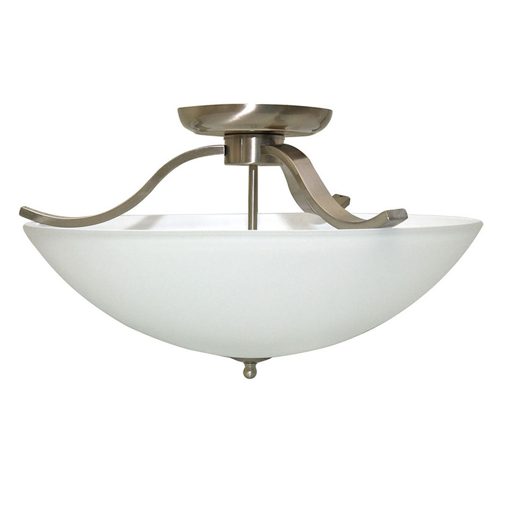 Vintage Bowl Semi-Flush Ceiling Light